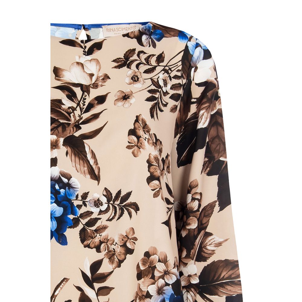 Blue Polyester Blouse