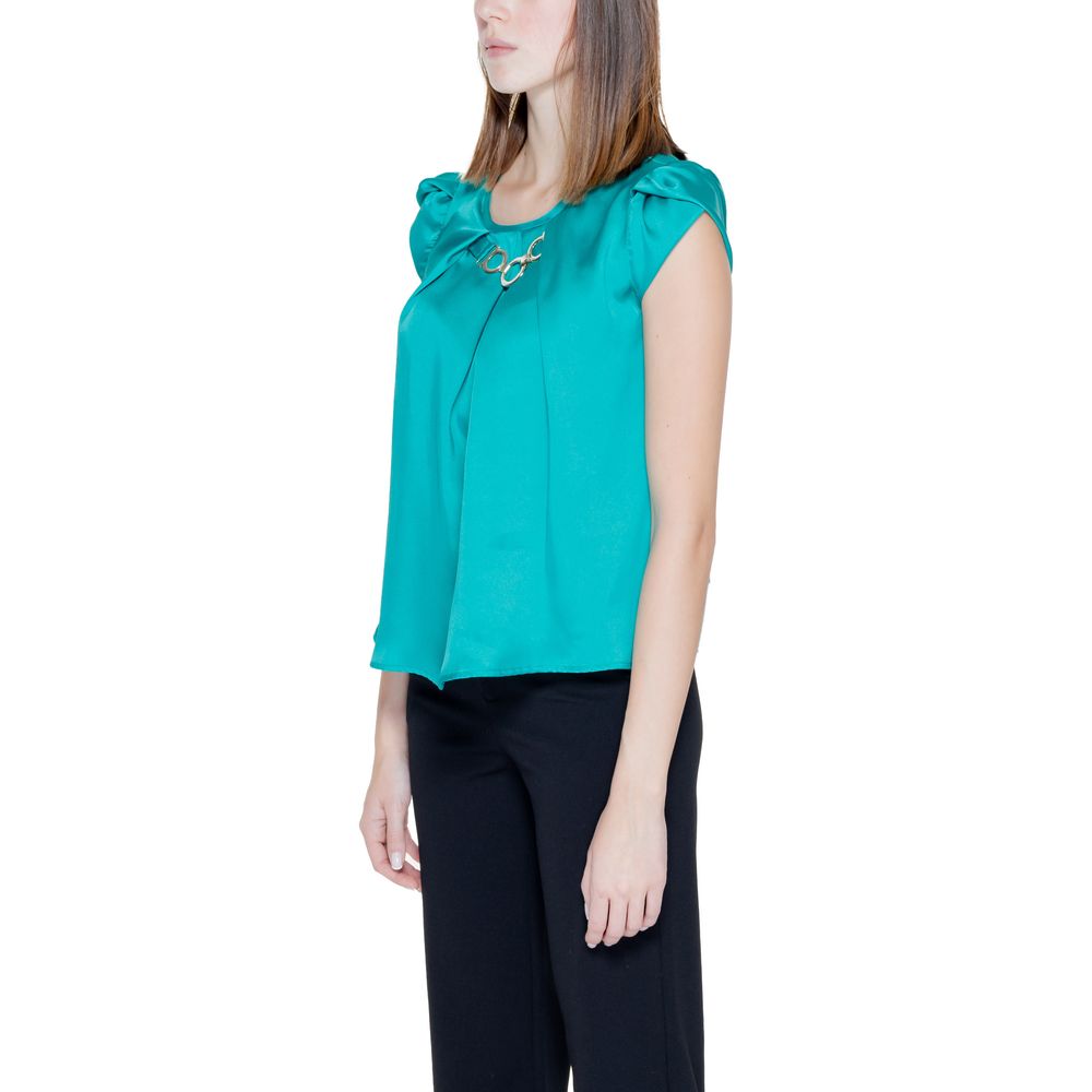 Green Polyester Blouse