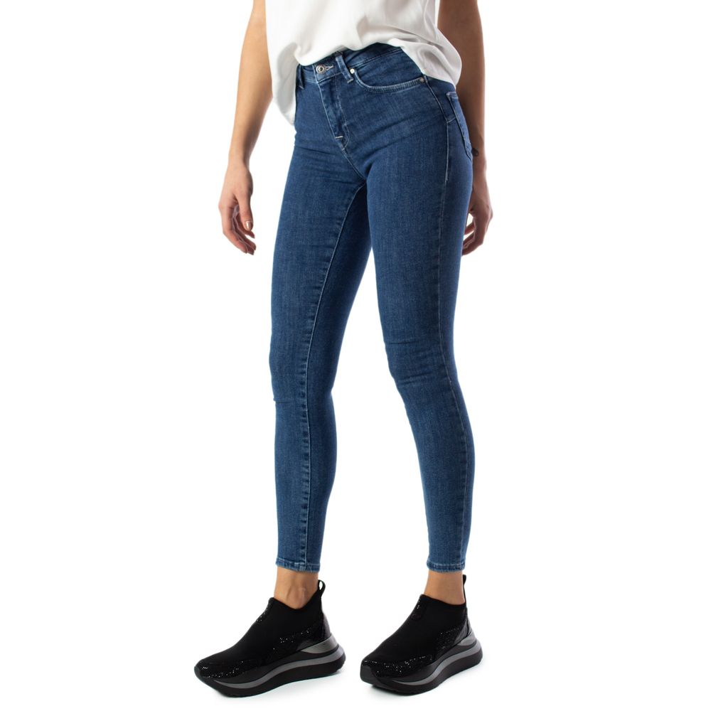 Blue Cotton Skinny Jean