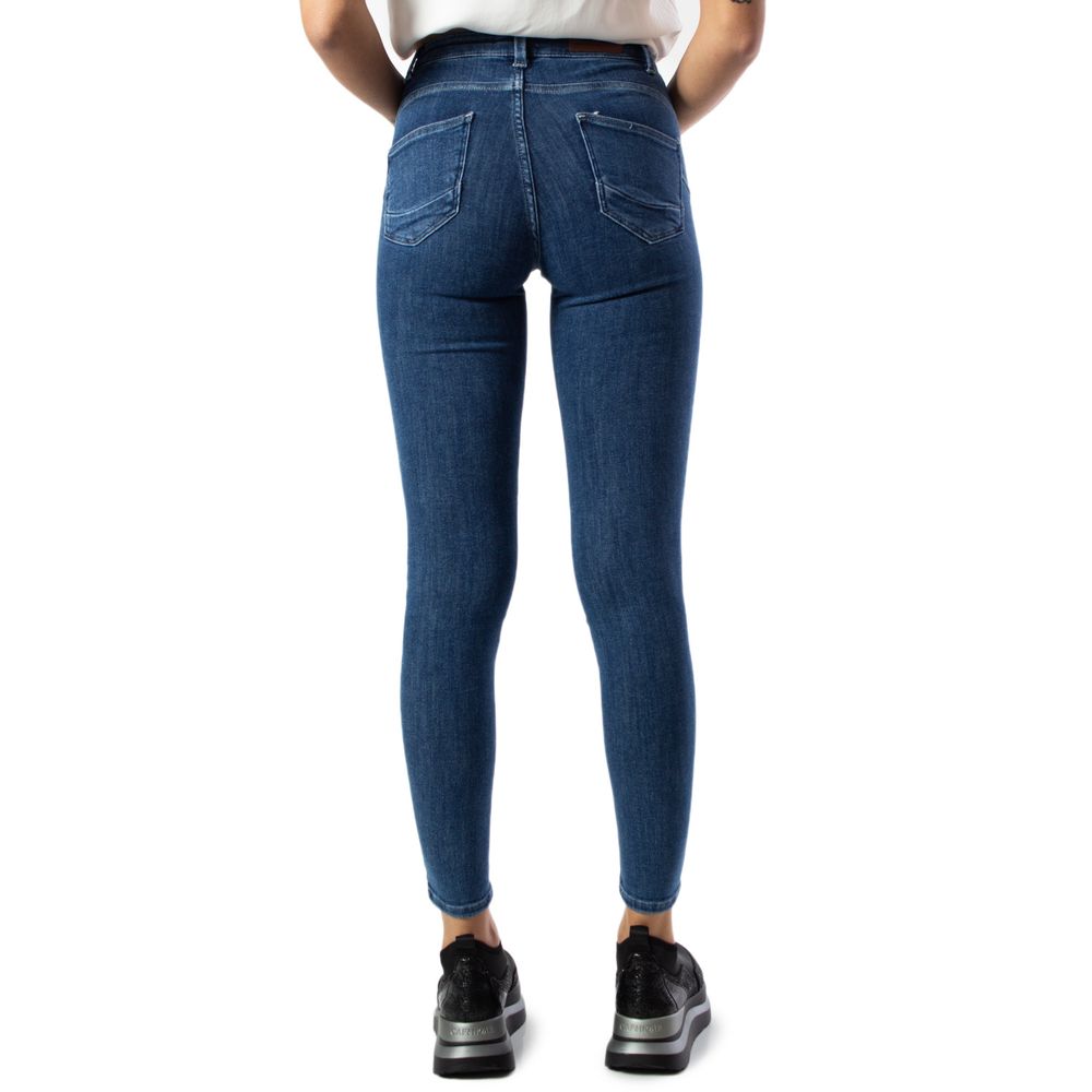 Blue Cotton Skinny Jean