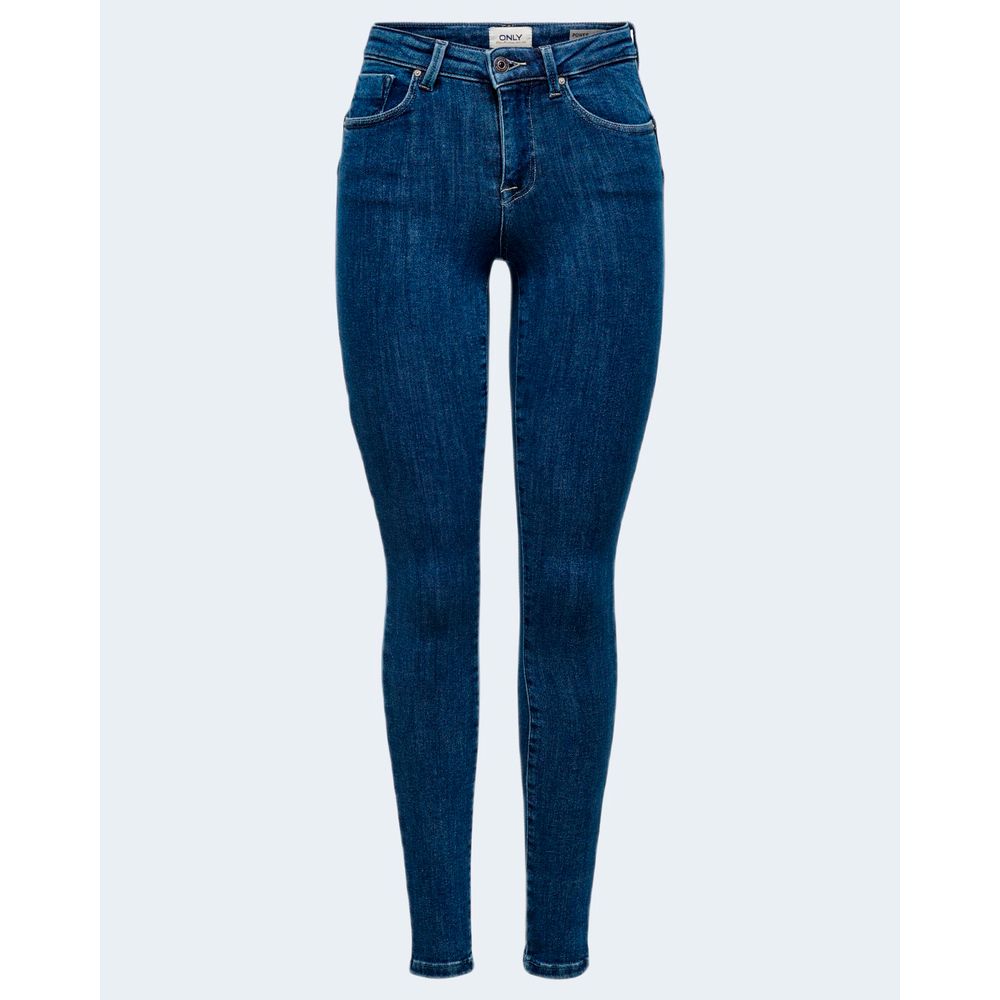 Blue Cotton Skinny Jean