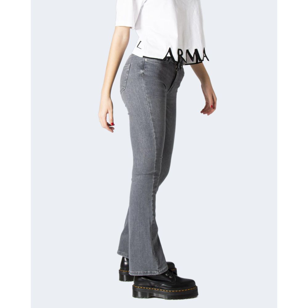 Gray Cotton Slim Fit Jean