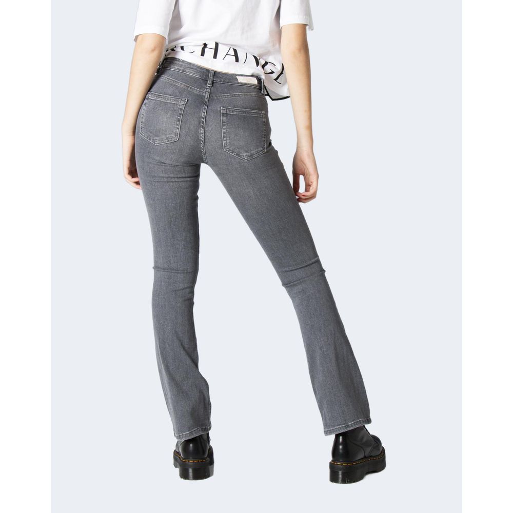 Gray Cotton Slim Fit Jean