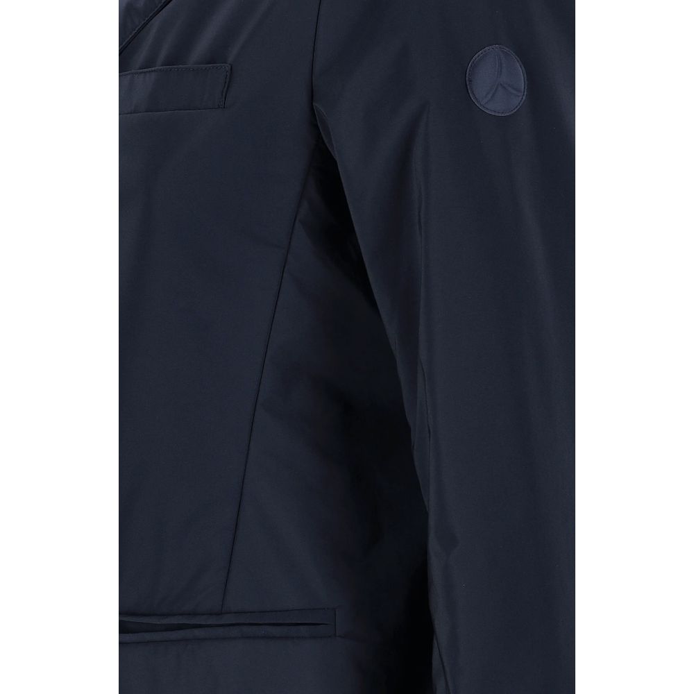 Blue Polyester Jackets & Coat