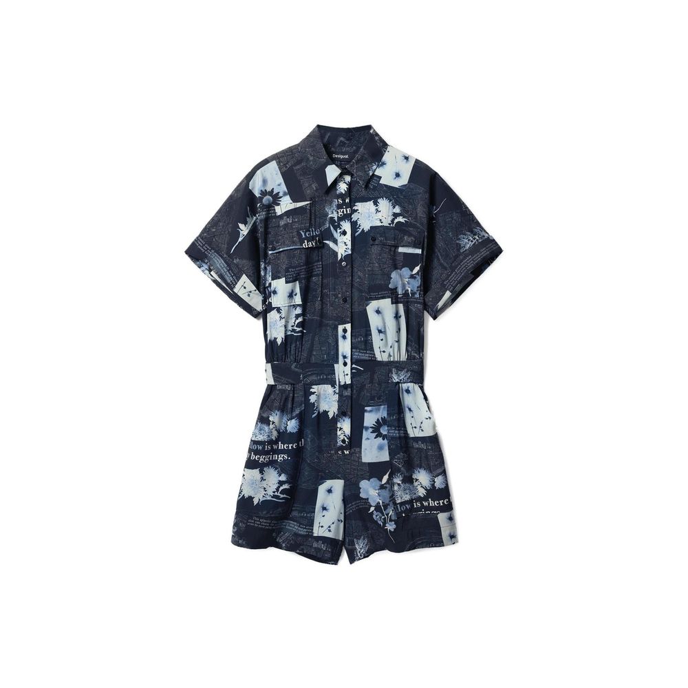 Blue Viscose Jumpsuit