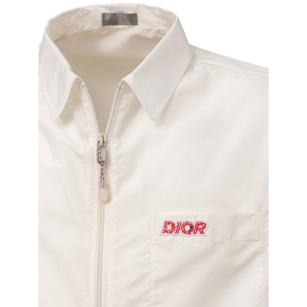 White Polyester Shortsleeve