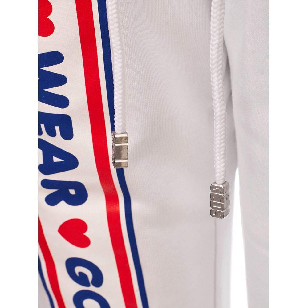 White Cotton Joggers Workout Pant