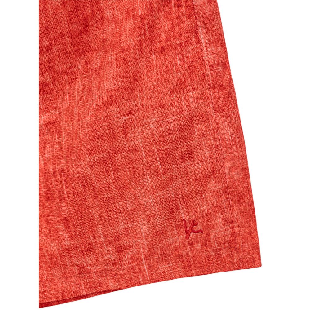 Red Polyester Swim Short