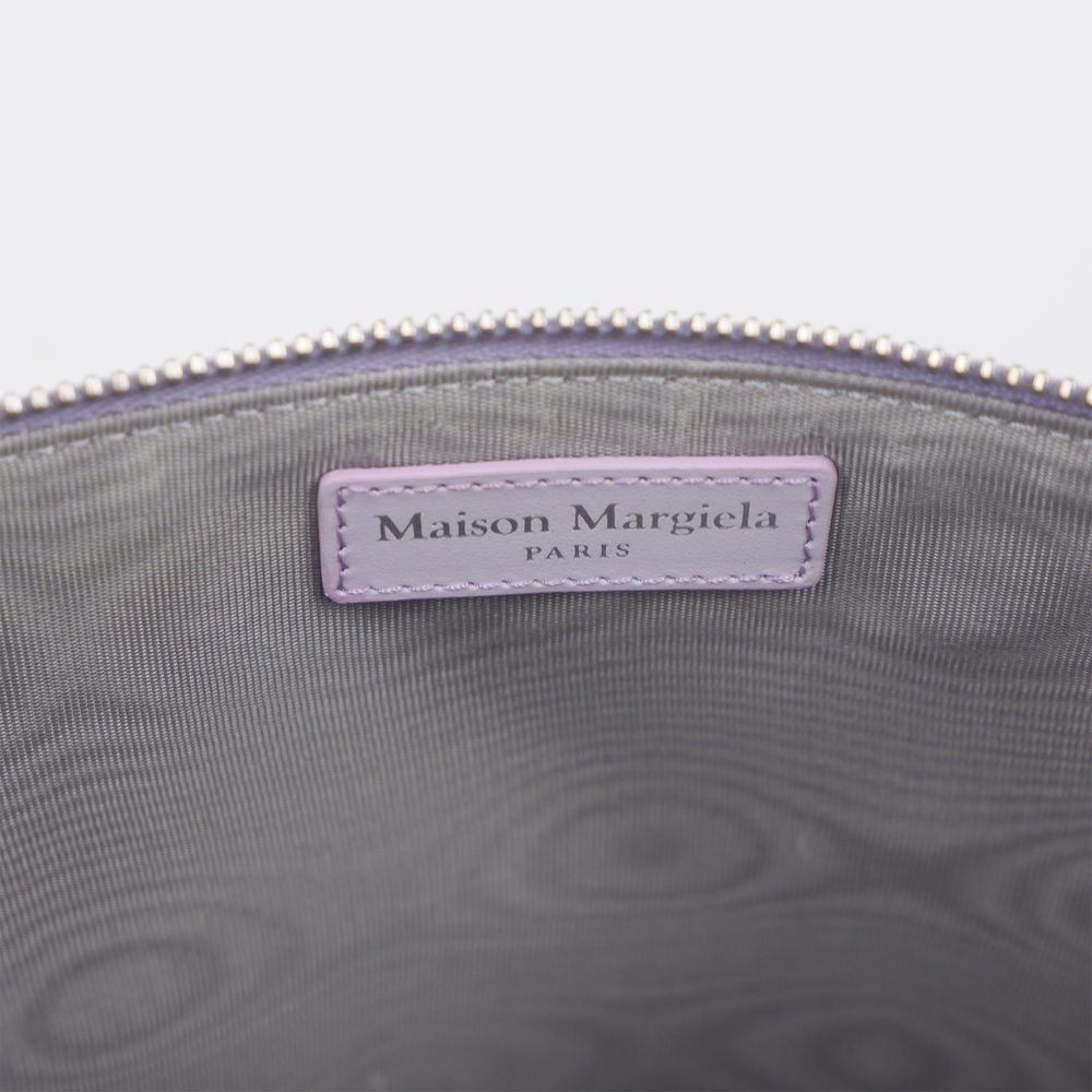 Purple Calfskin Clutch Bag