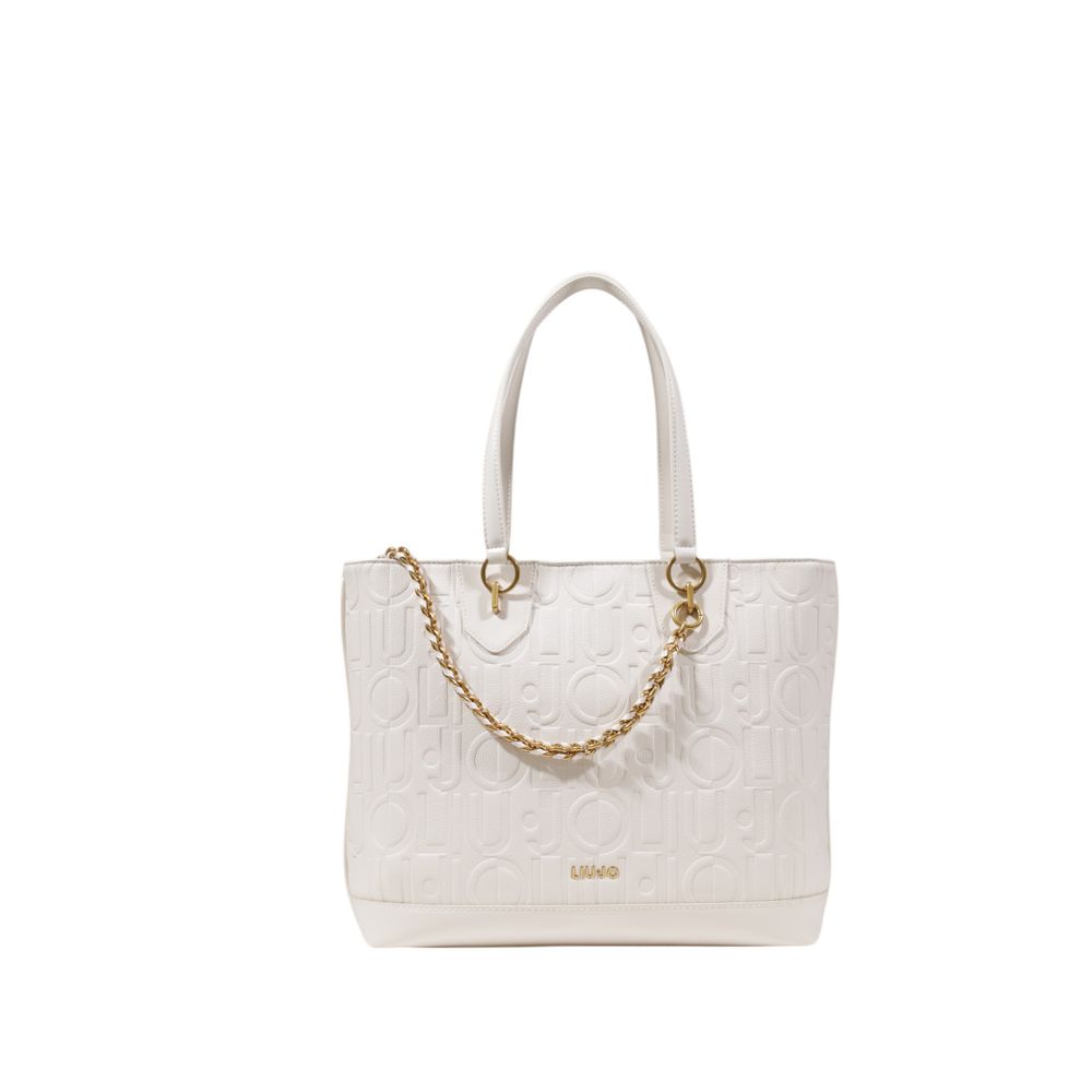Cream Polyethylene Handbag