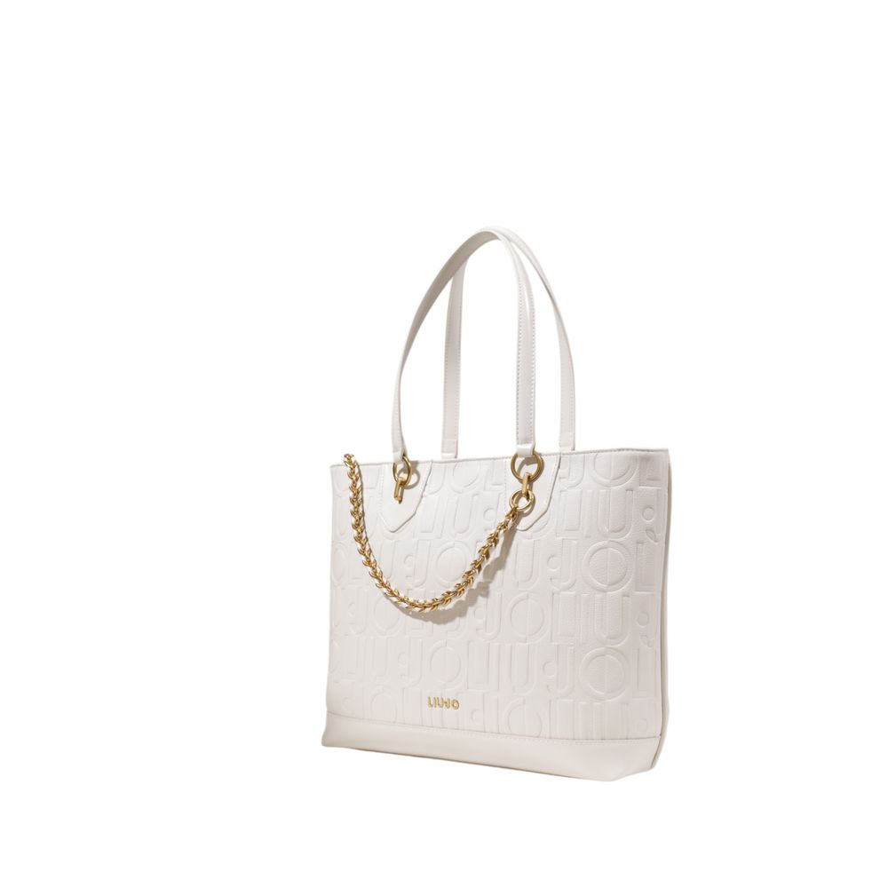 Cream Polyethylene Handbag