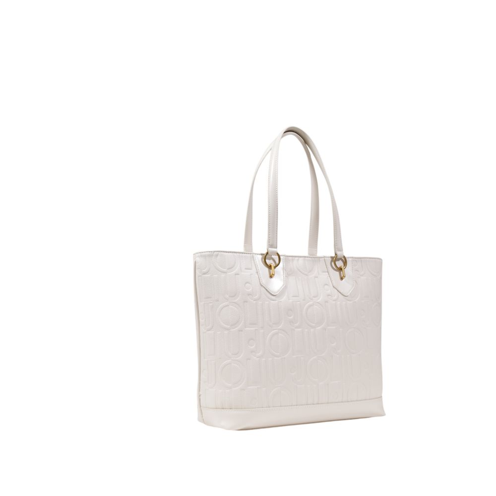 Cream Polyethylene Handbag
