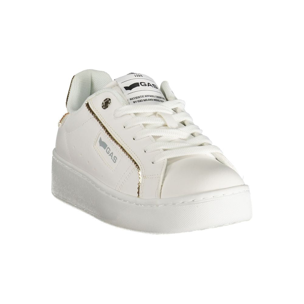 White Polyester Sneaker