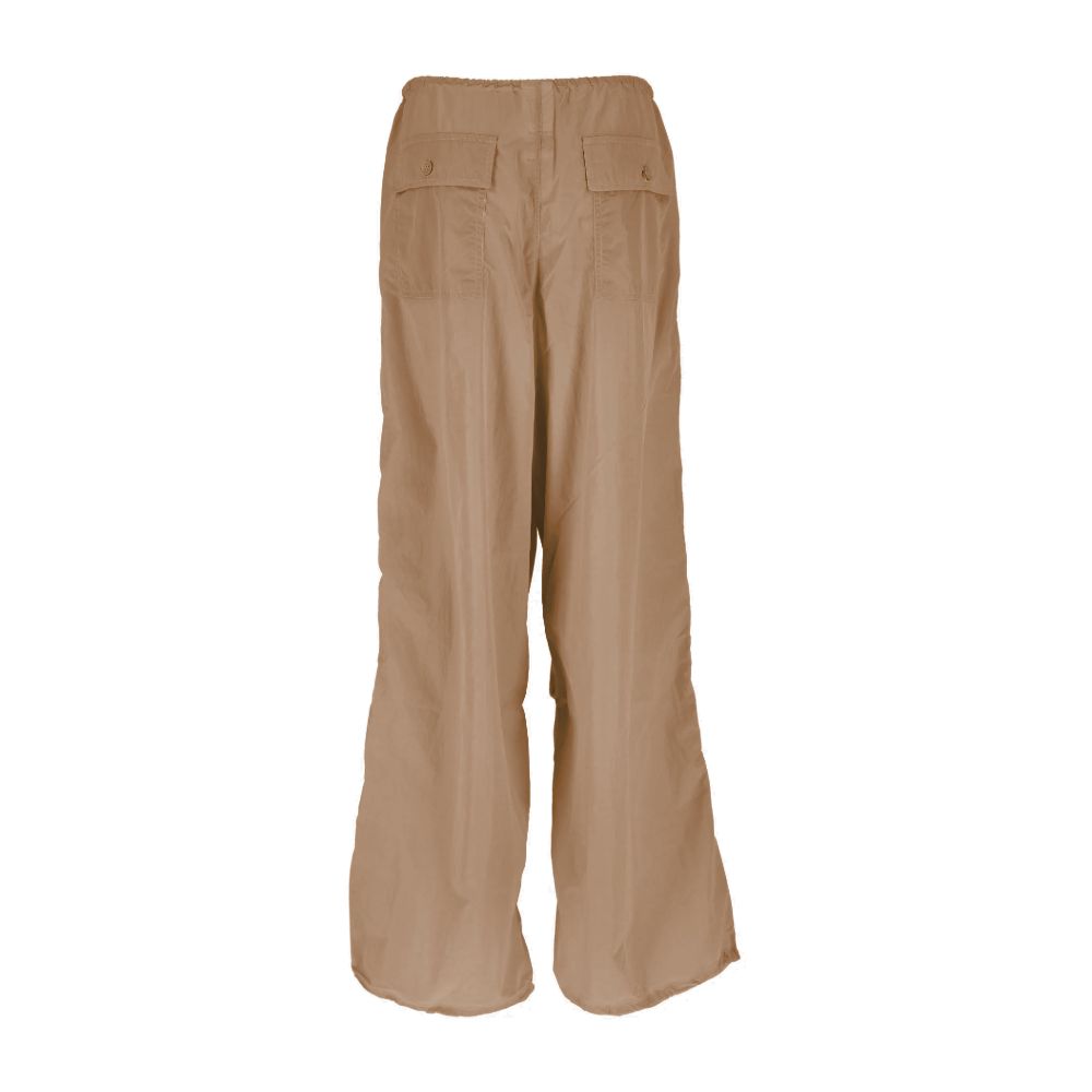 Brown Nylon Jeans & Pant