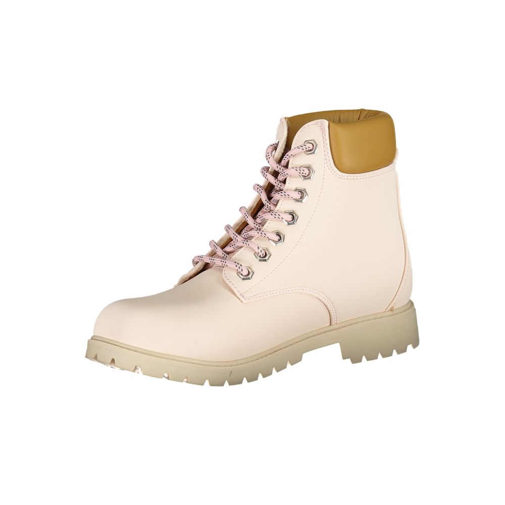 Pink Polyester Boot