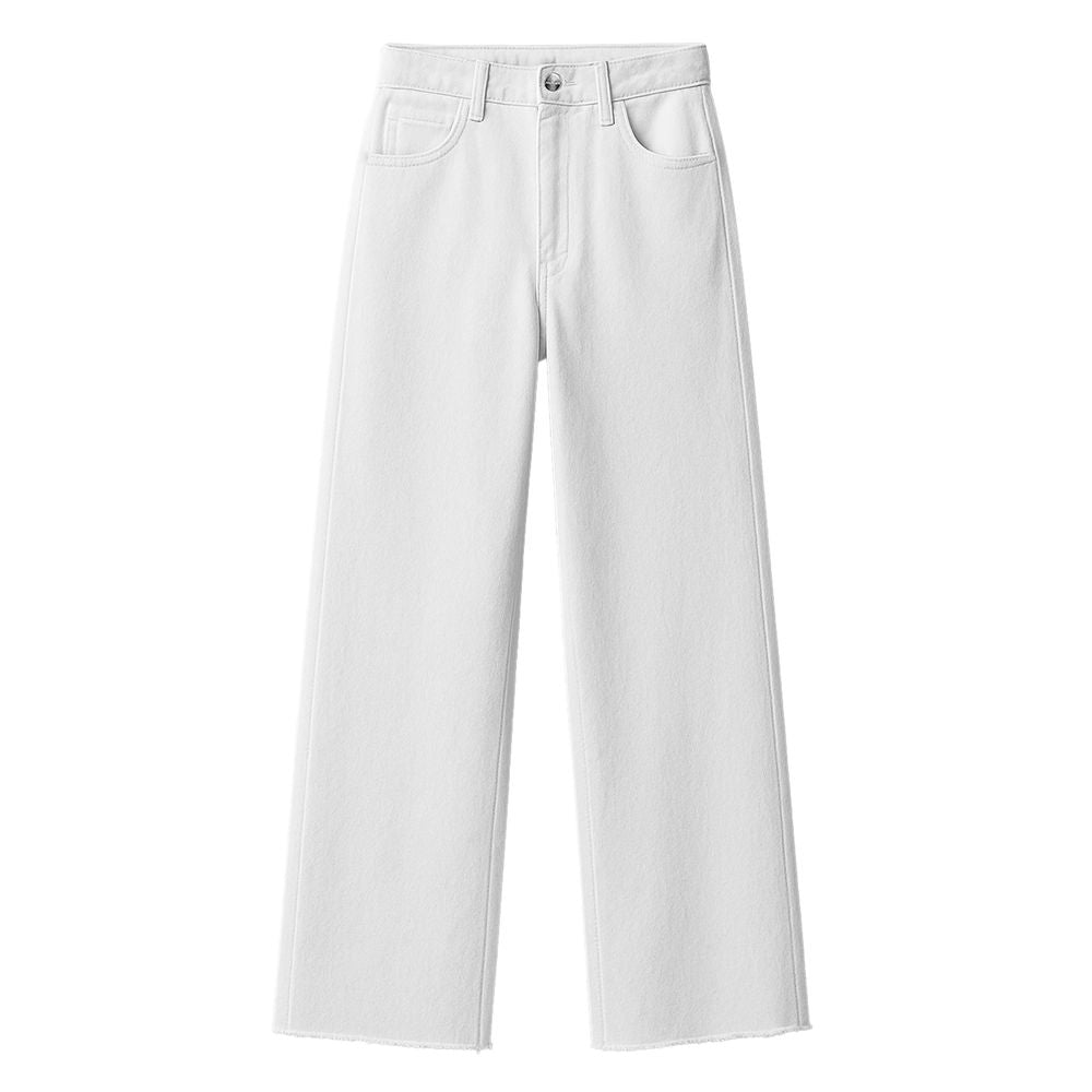 White Cotton Jeans & Pant