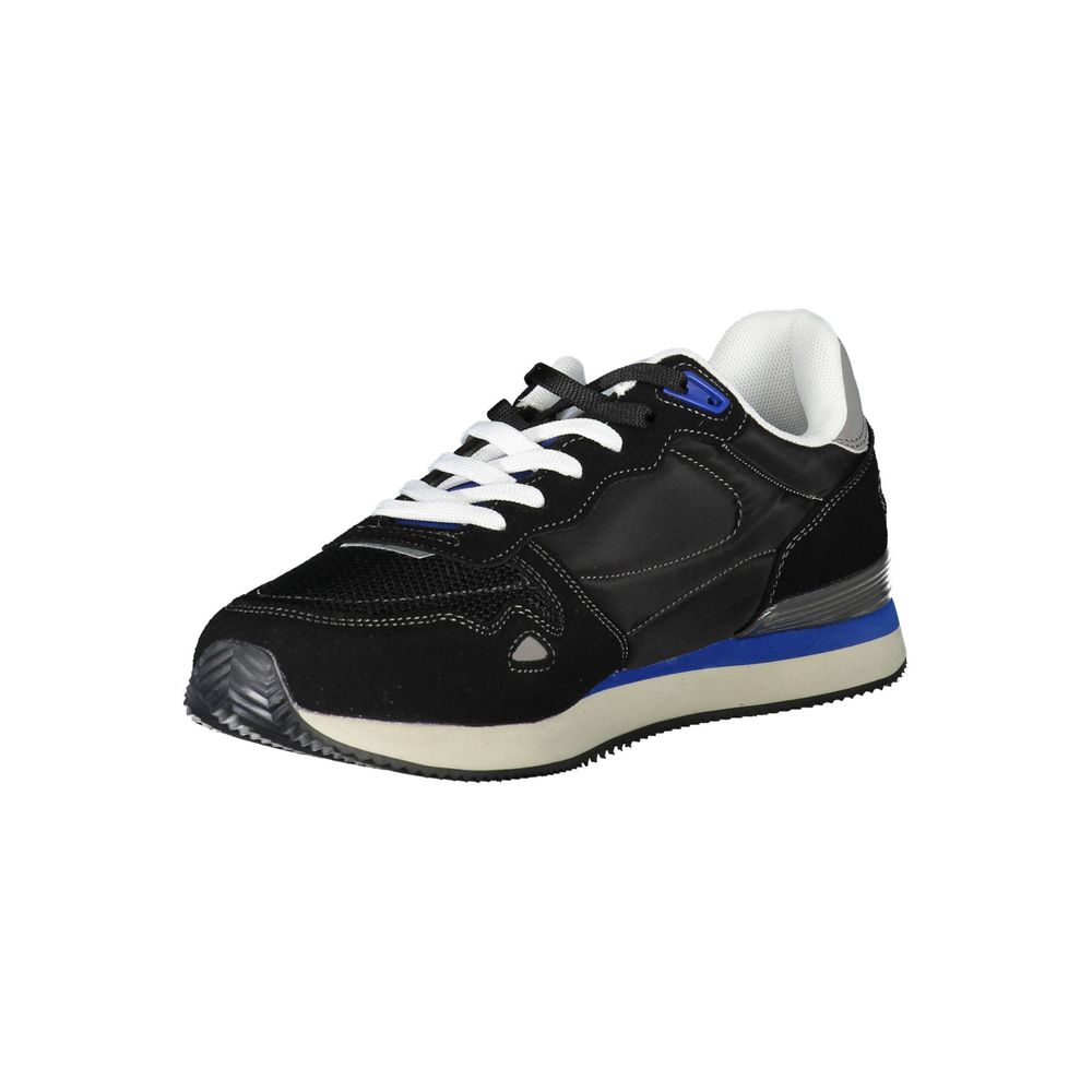Black Polyester Sneaker