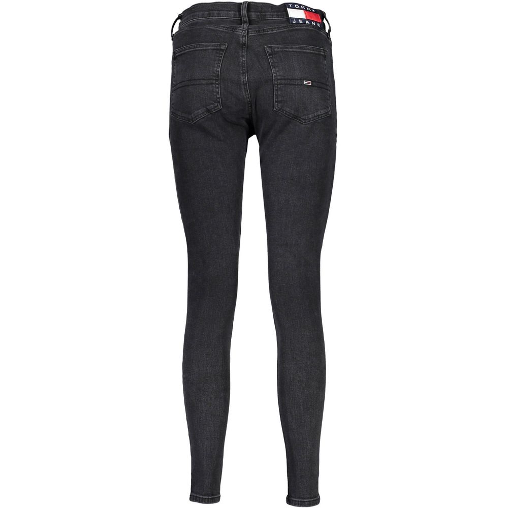 Black Cotton Jeans & Pant