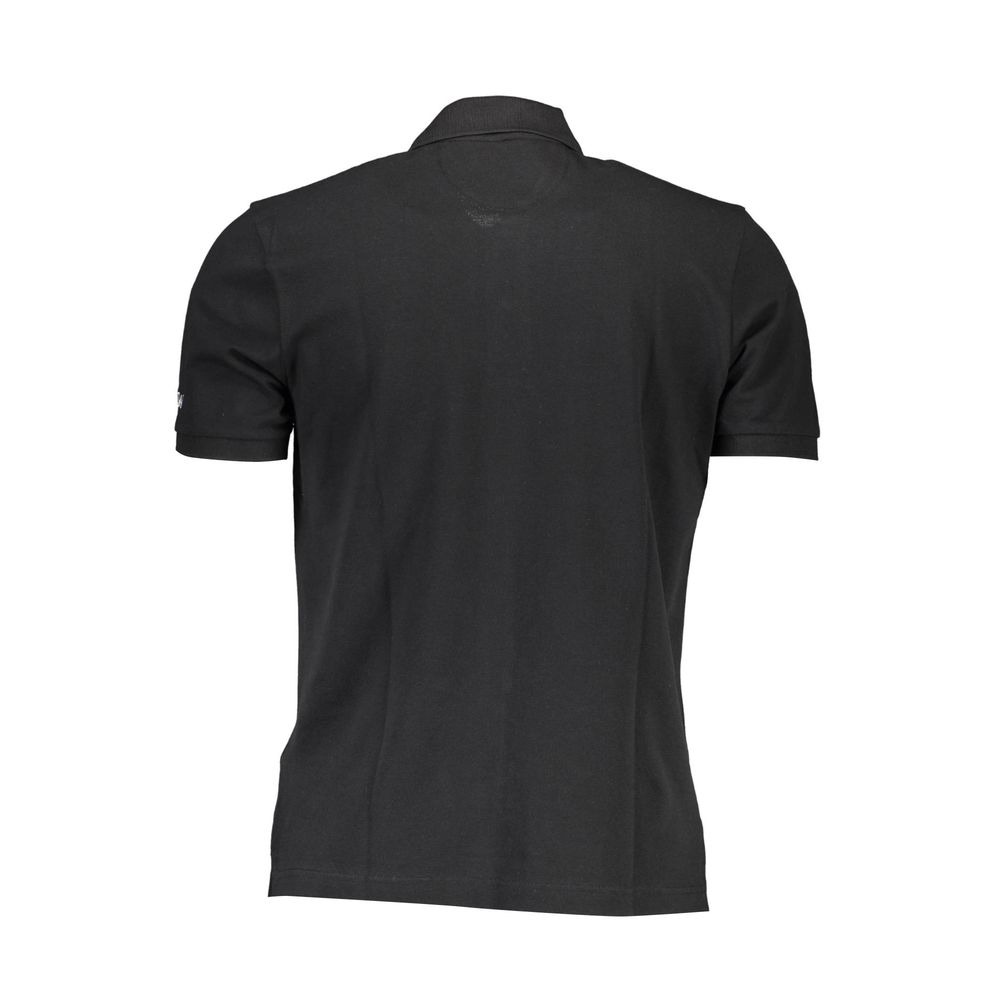 Black Cotton Polo Shirt