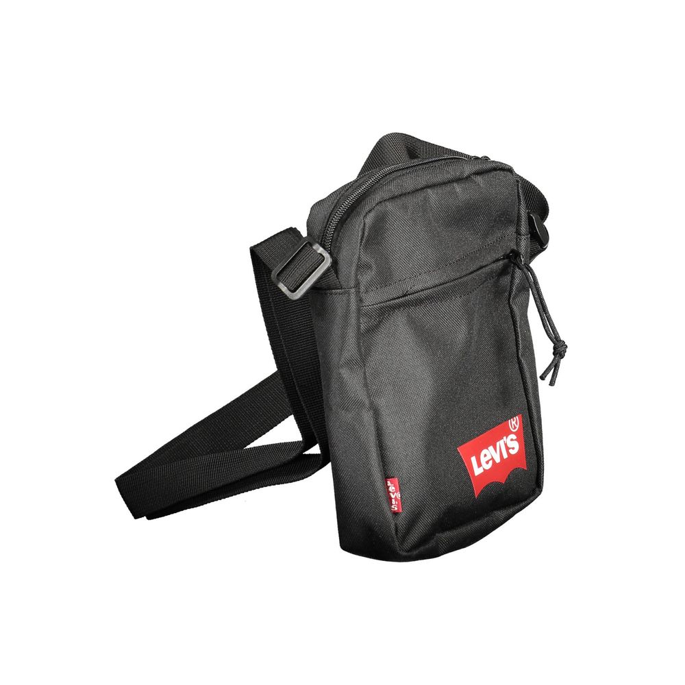 Black Polyester Shoulder Bag