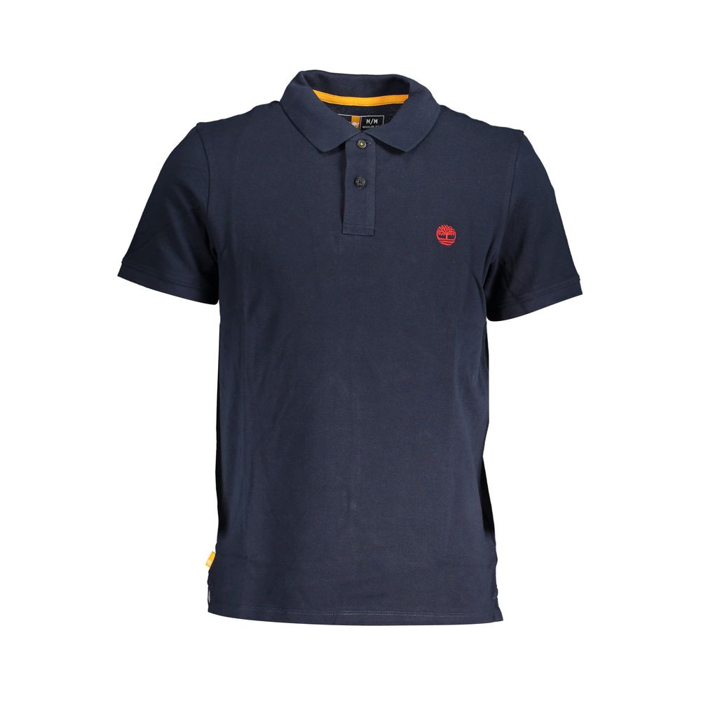 Blue Cotton Polo Shirt