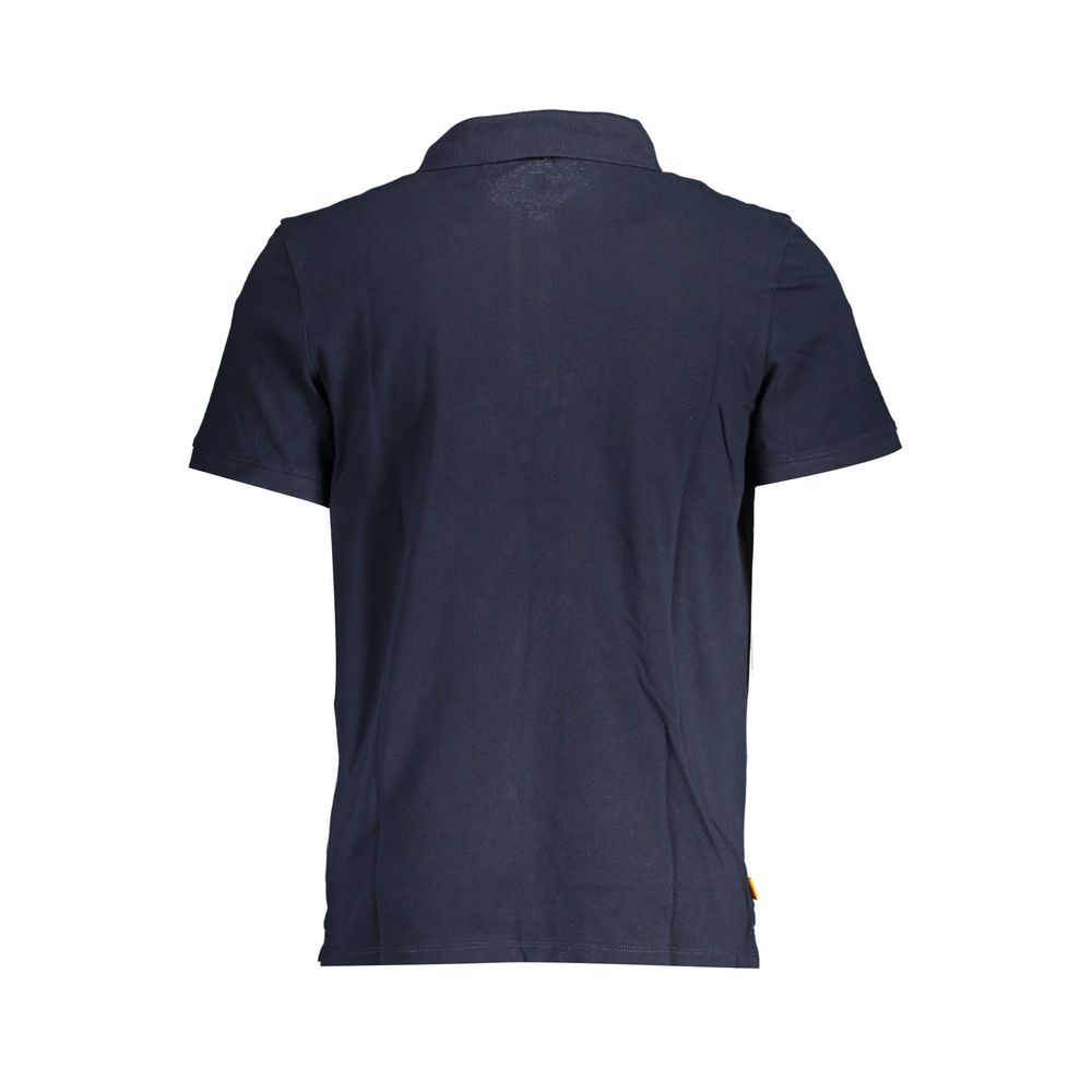Blue Cotton Polo Shirt