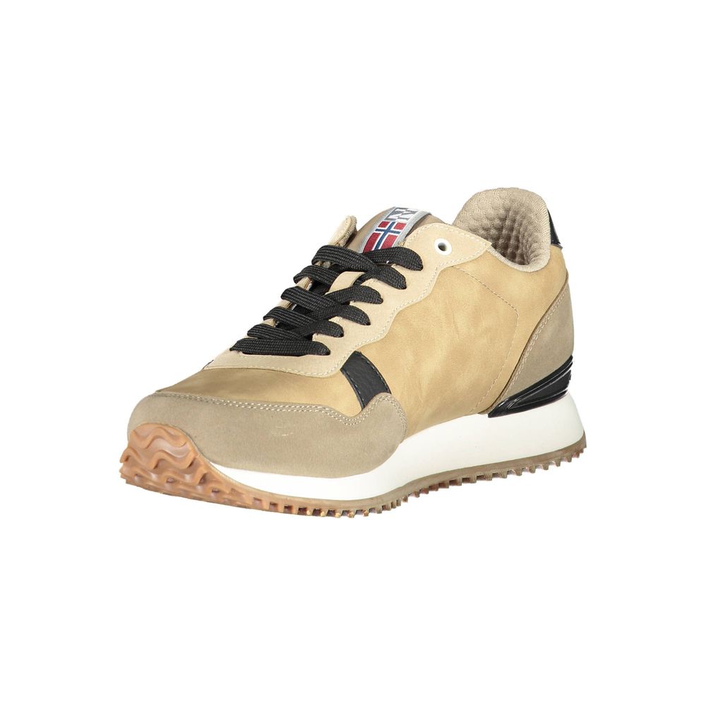 Beige Polyester Sneaker