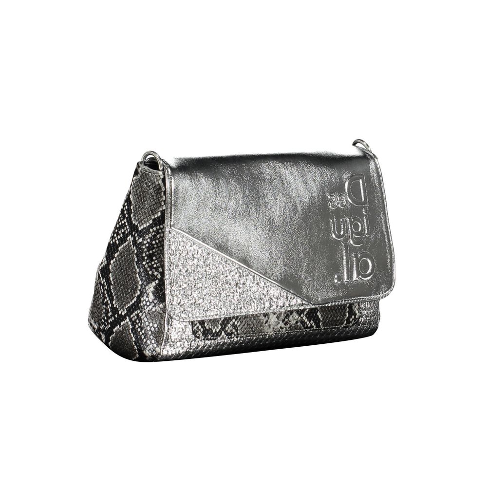 Gray Polyethylene Handbag