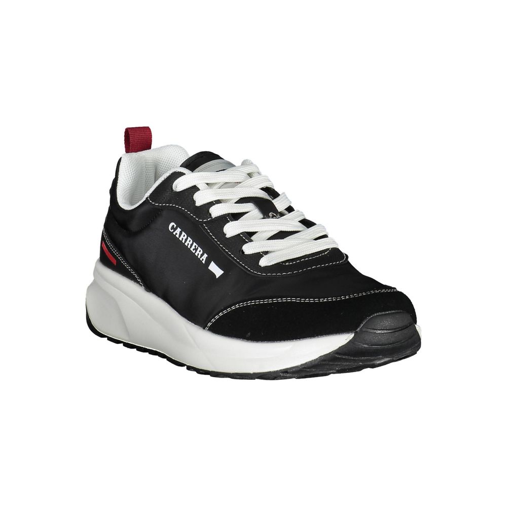 Black Polyester Sneaker