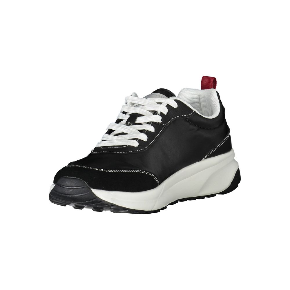 Black Polyester Sneaker