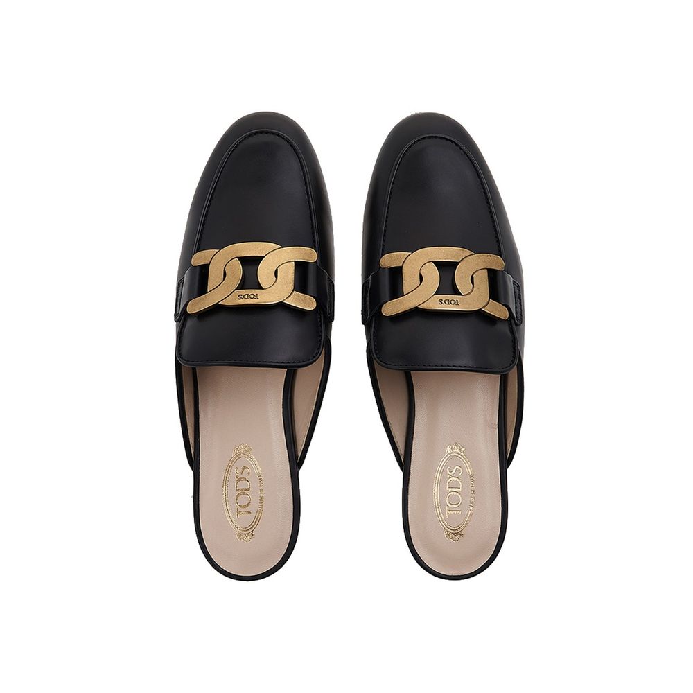 Leather Chain Mules