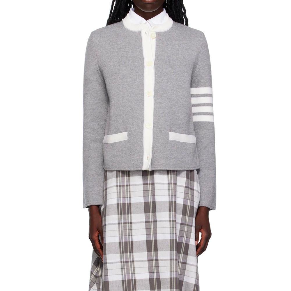 4- Bar Wool Cardigan
