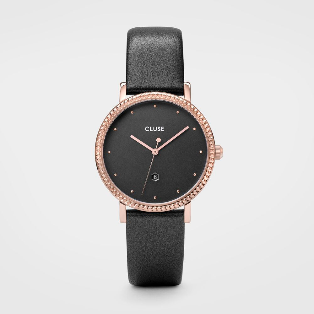 Gray Leather Watch