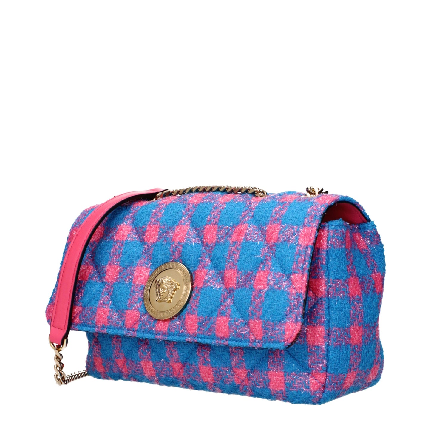 Blue Fabric Crossbody Bags