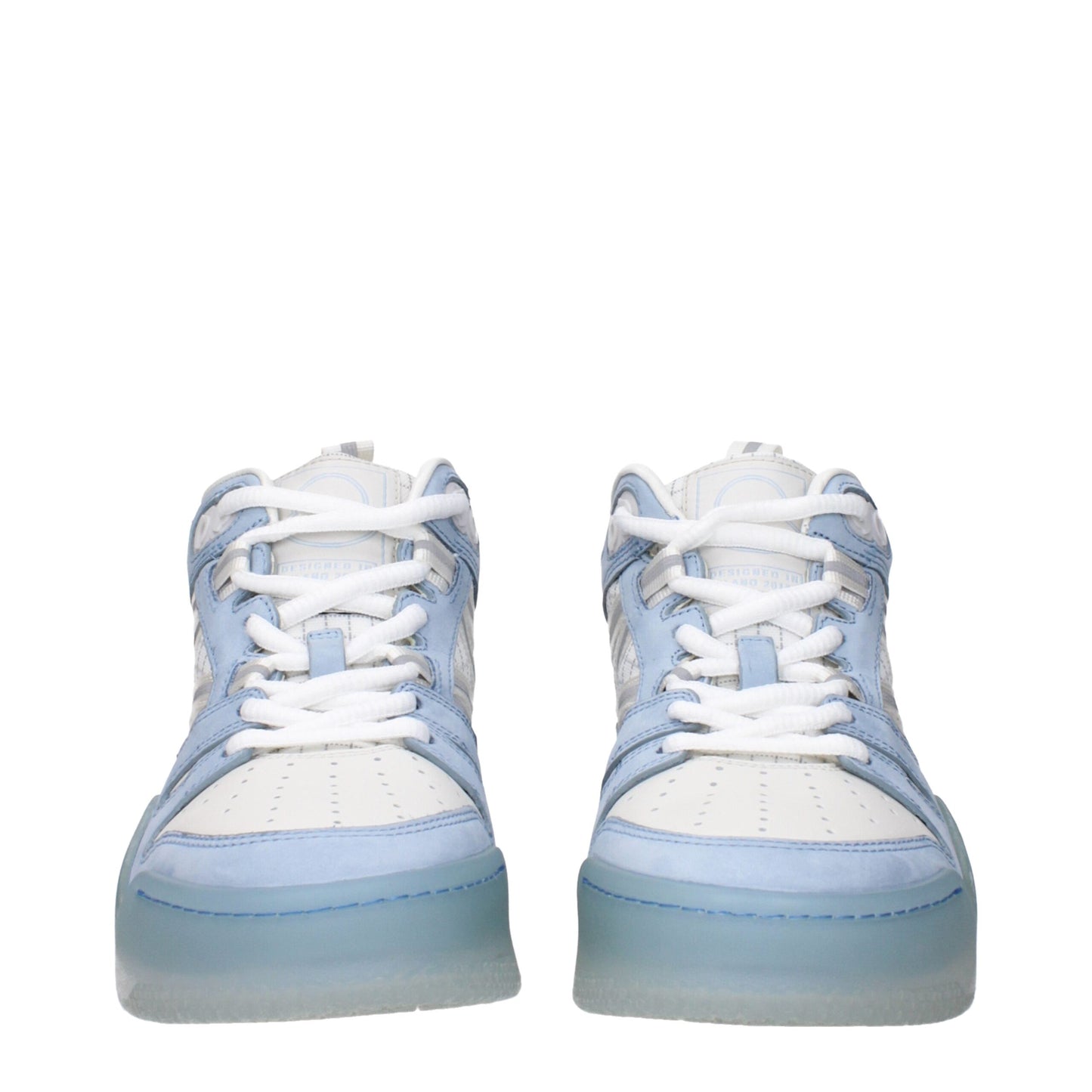 White Leather High Tops
