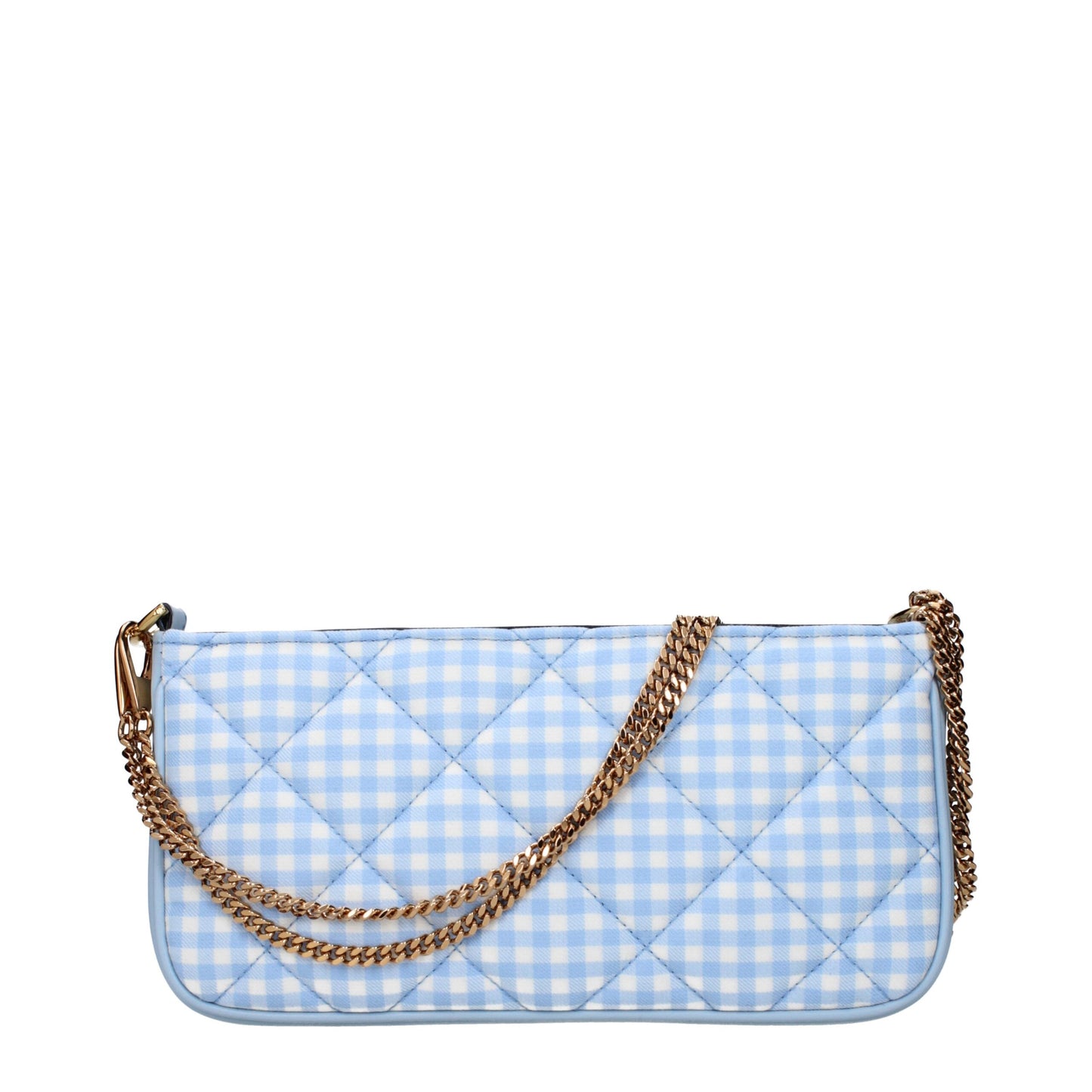 Light Blue Fabric Shoulder Bags