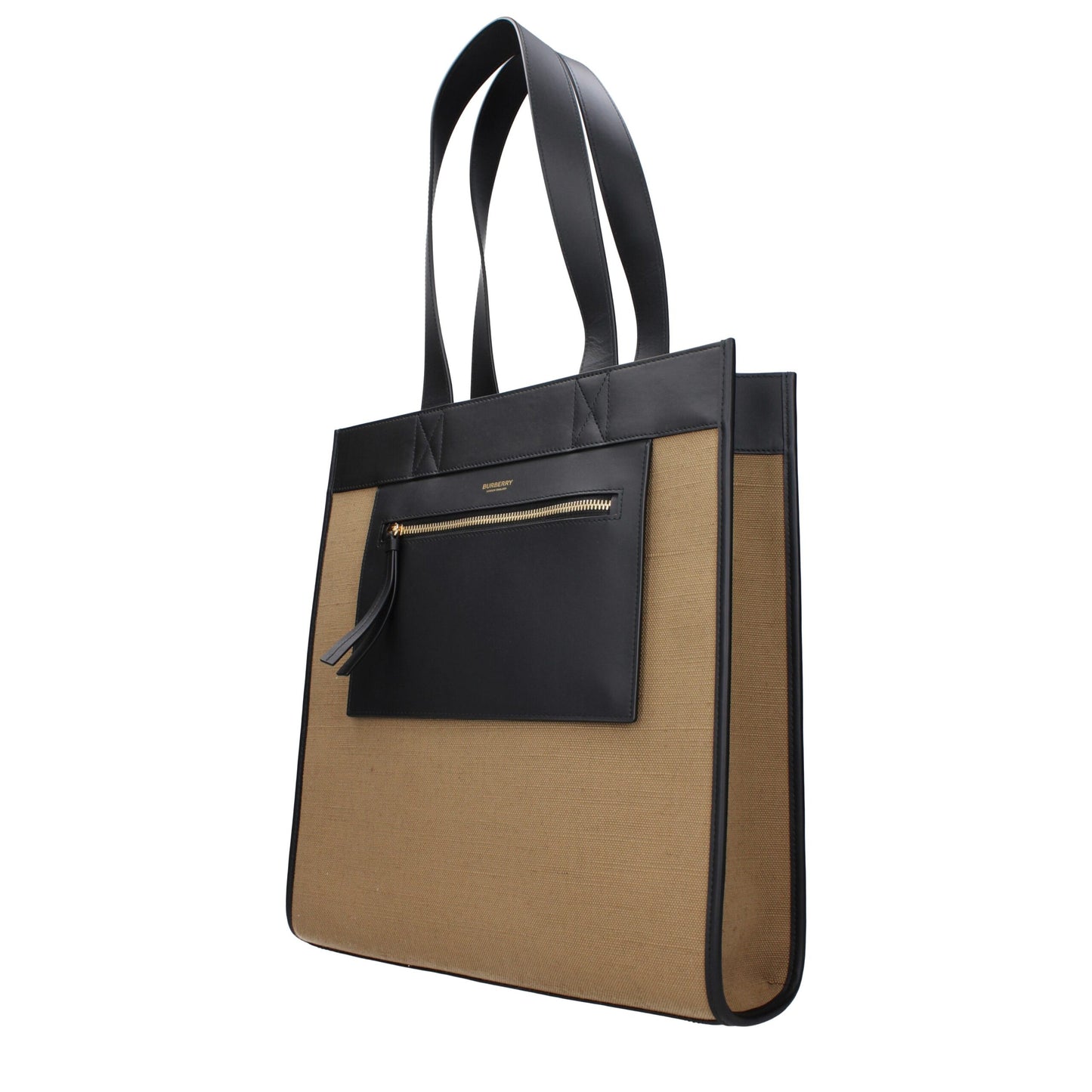 Brown Fabric Shoulder Bags