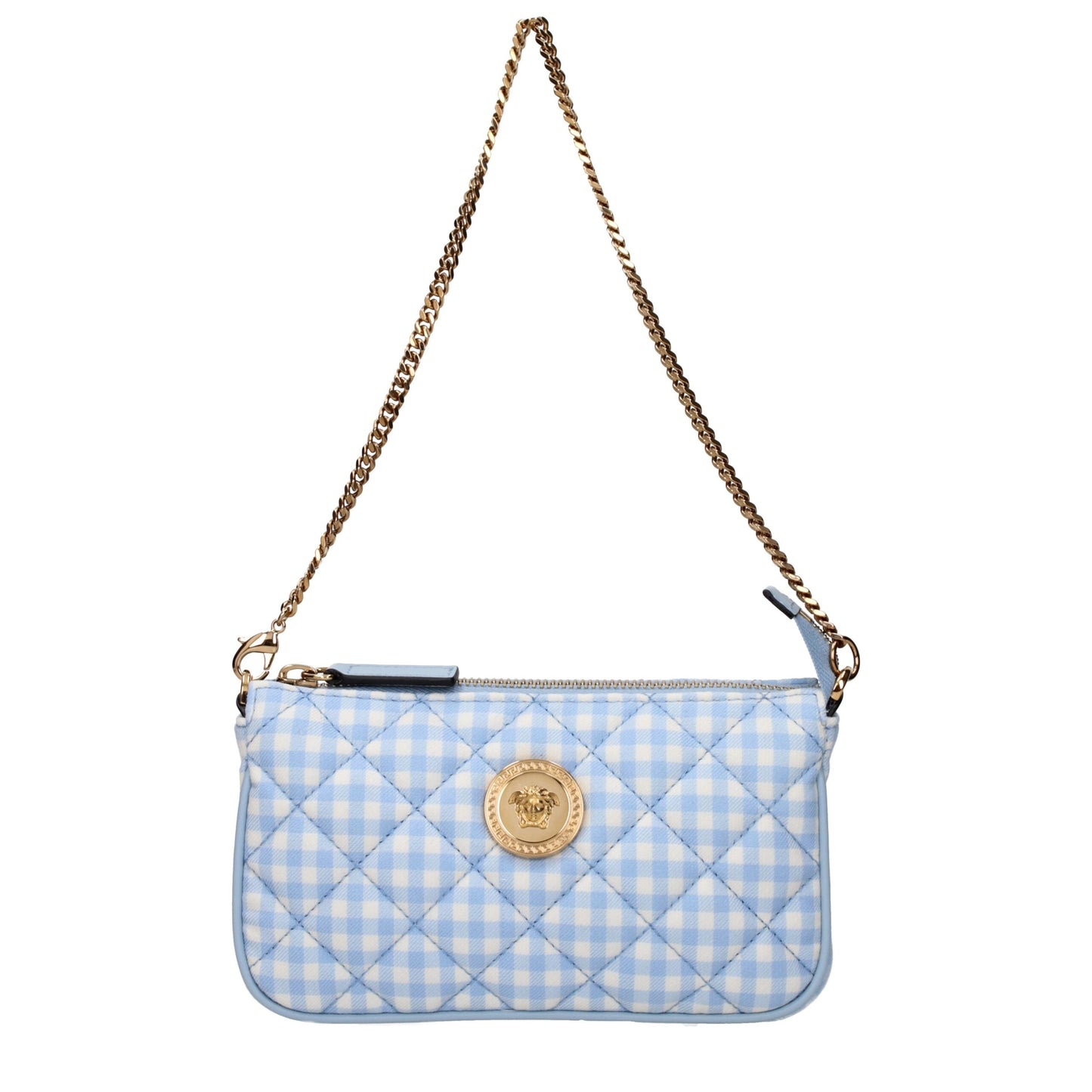 Light Blue Fabric Handbags
