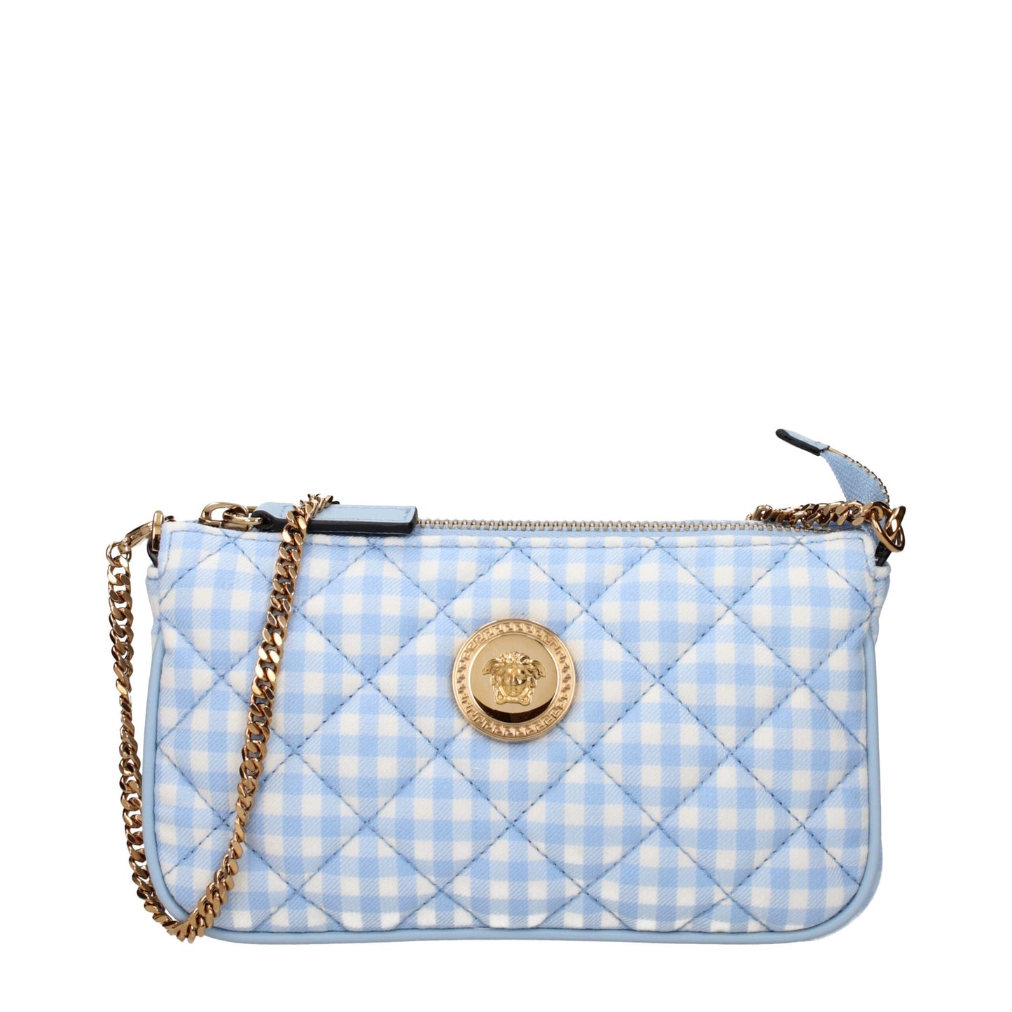 Light Blue Fabric Handbags