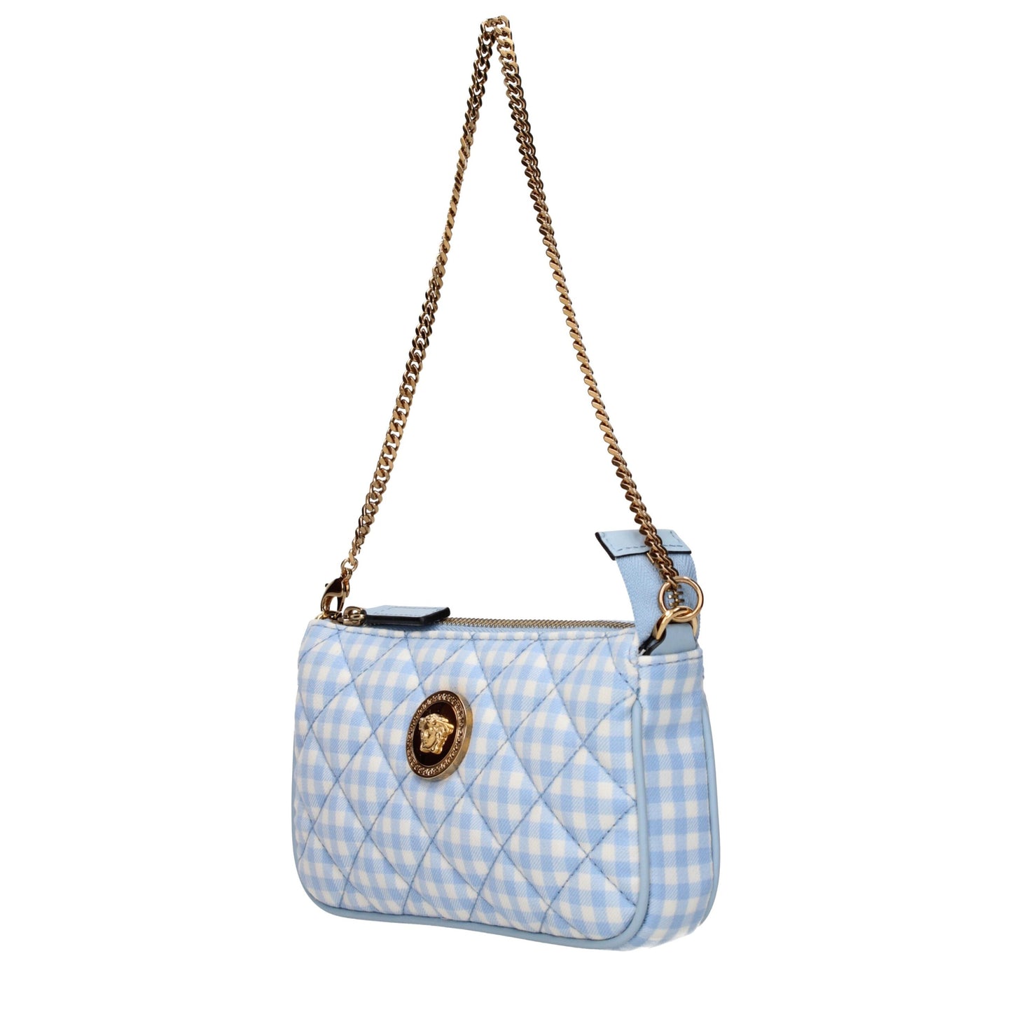 Light Blue Fabric Handbags