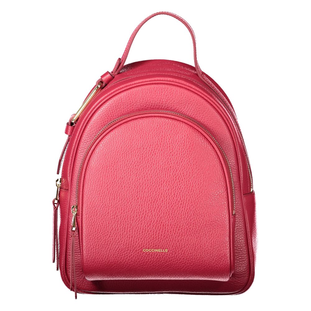 Red Leather Backpack
