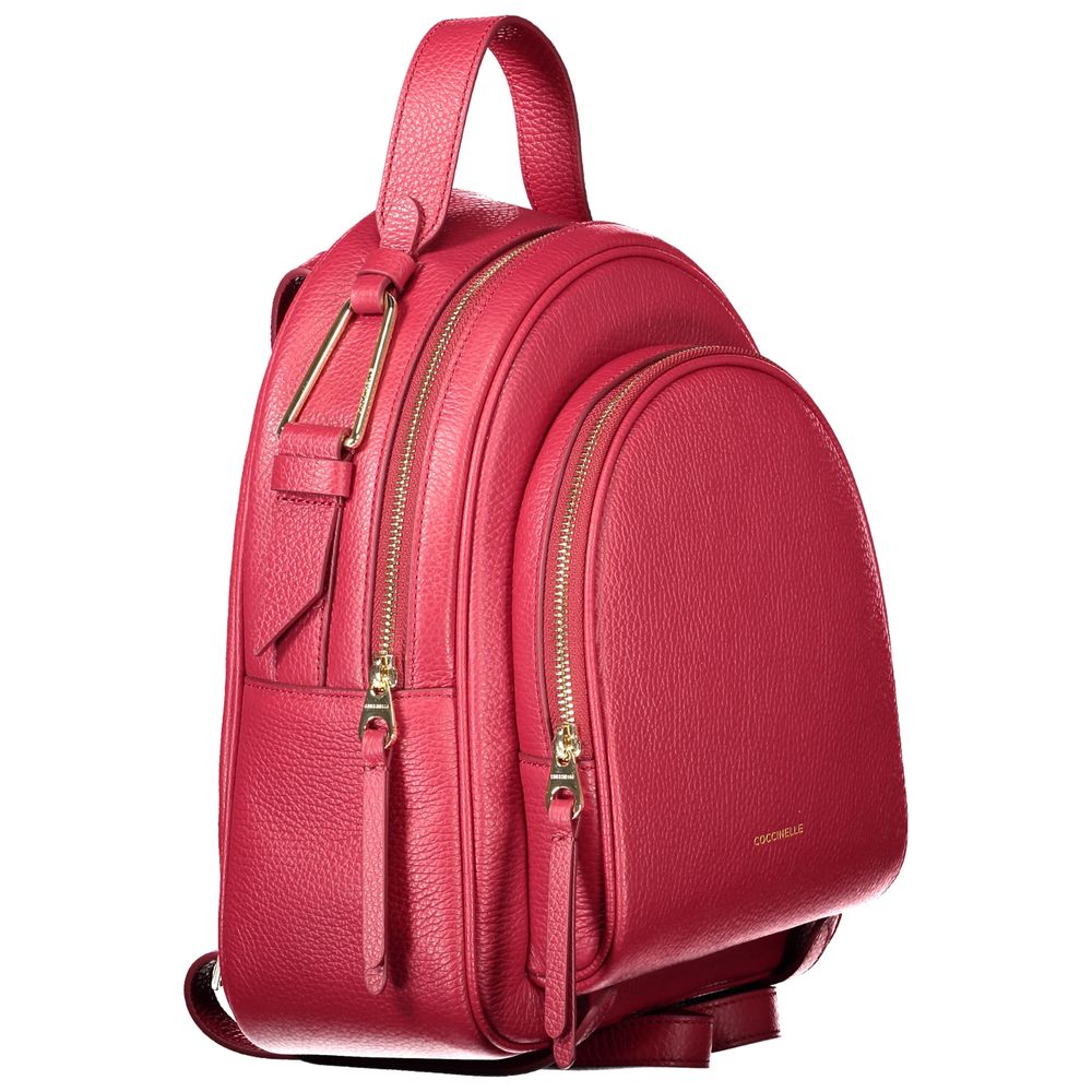 Red Leather Backpack