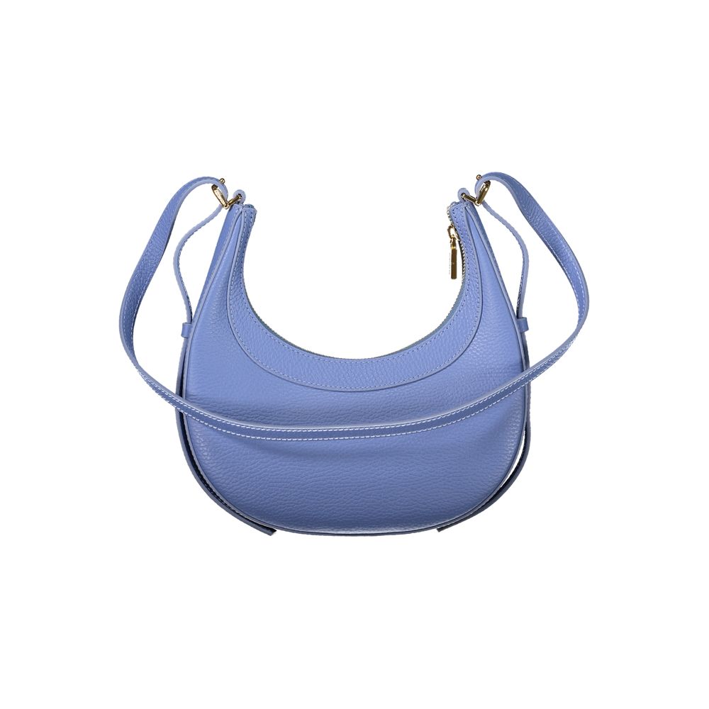 Blue Leather Handbag