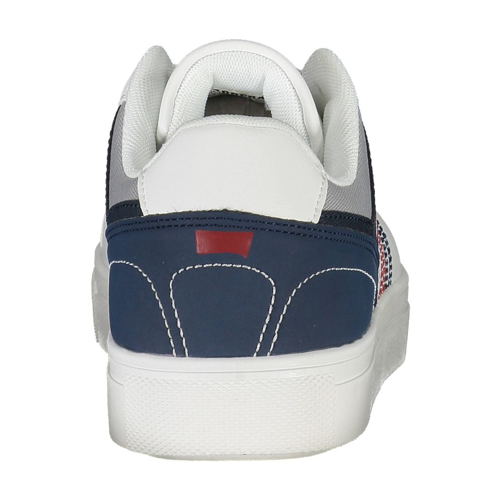 White Polyester Sneaker