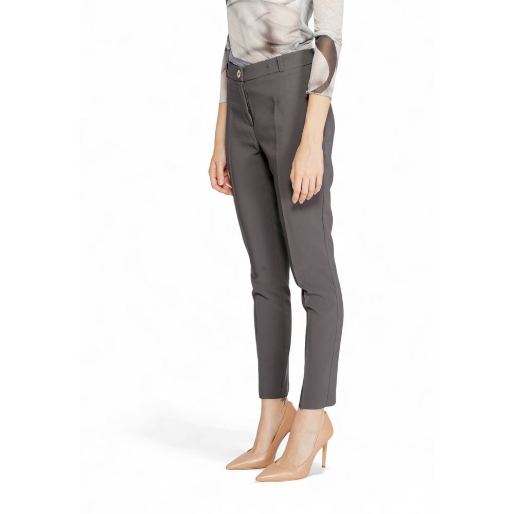 Gray Polyester Pant