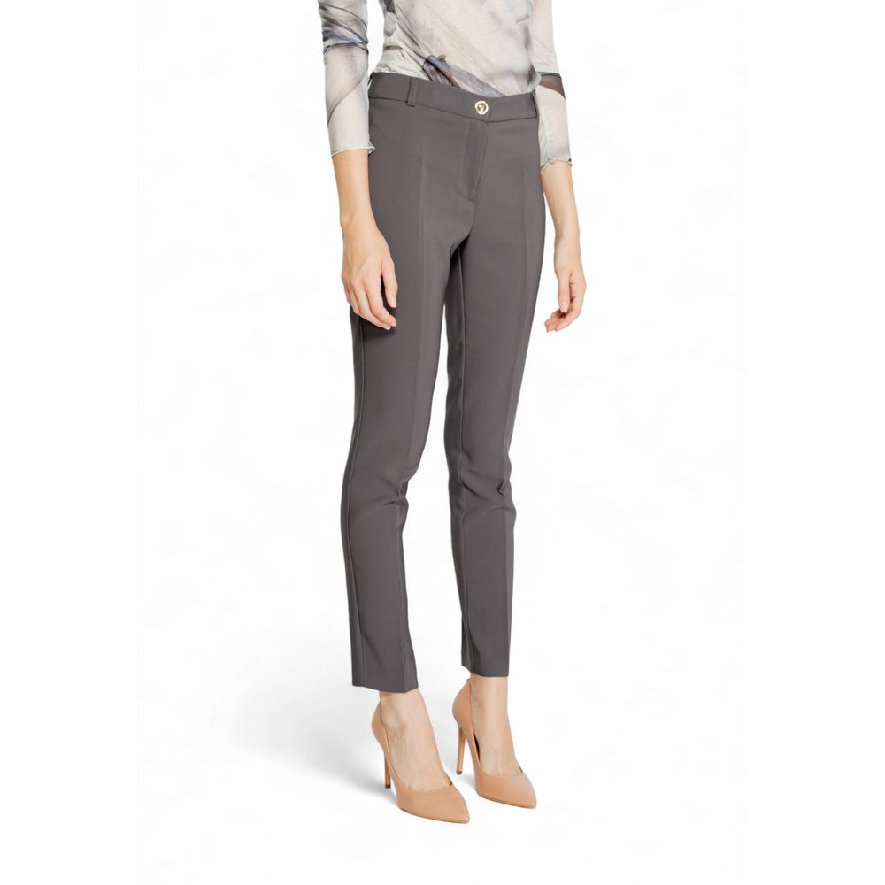 Gray Polyester Pant