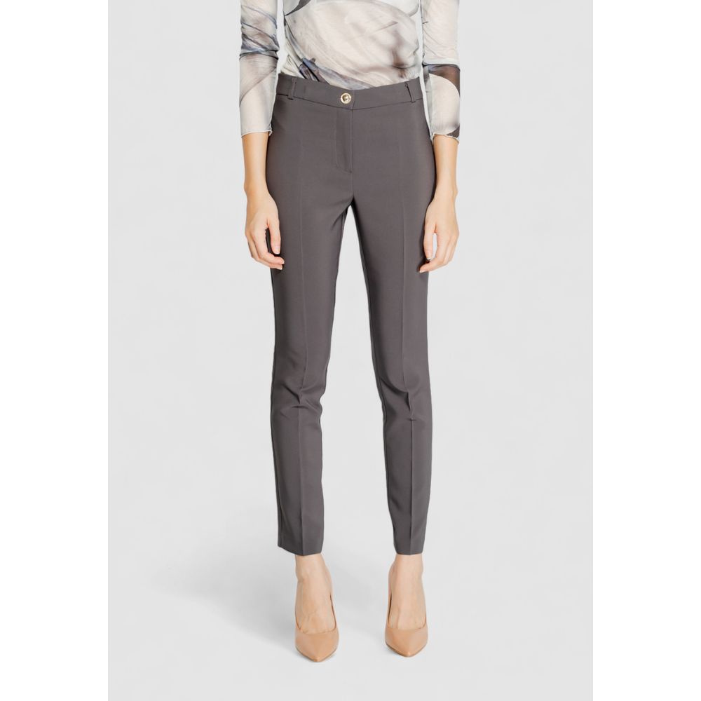 Gray Polyester Pant