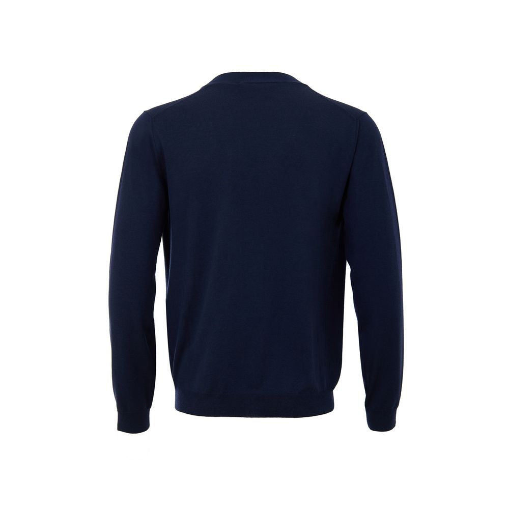 Blue Wool Cardigan