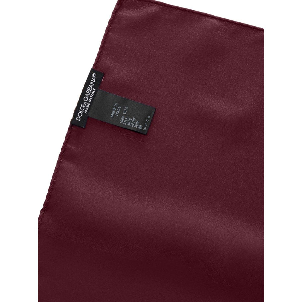 Bordeaux Silk Pocket Square