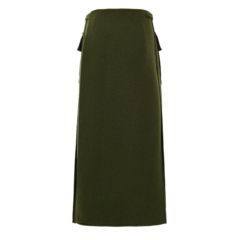 Green Wool Skirt